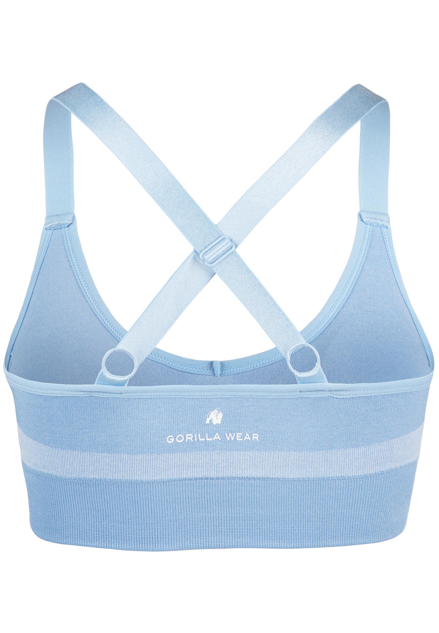 Gorilla Wear Selah Seamless Sports Bra, light blue