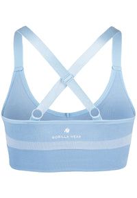 Gorilla Wear Selah Seamless Sports Bra, light blue