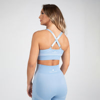 Gorilla Wear Selah Seamless Sports Bra, light blue