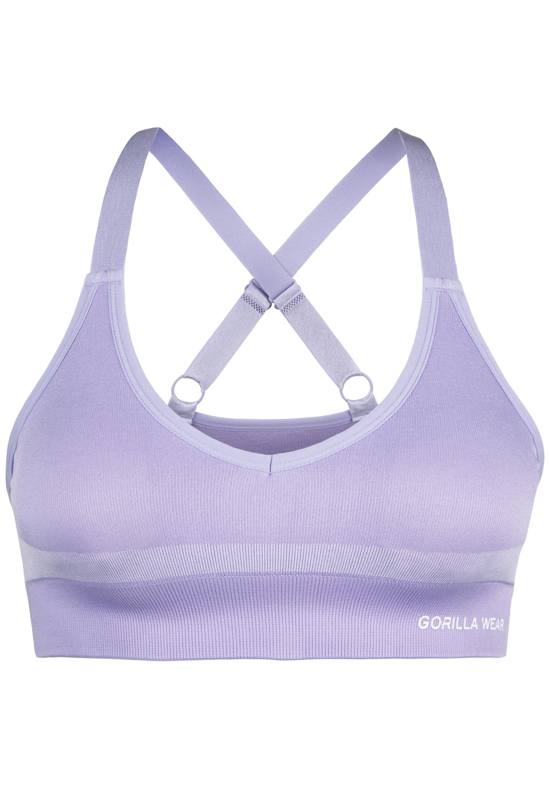 Gorilla Wear Selah Seamless Sports Bra, lilac