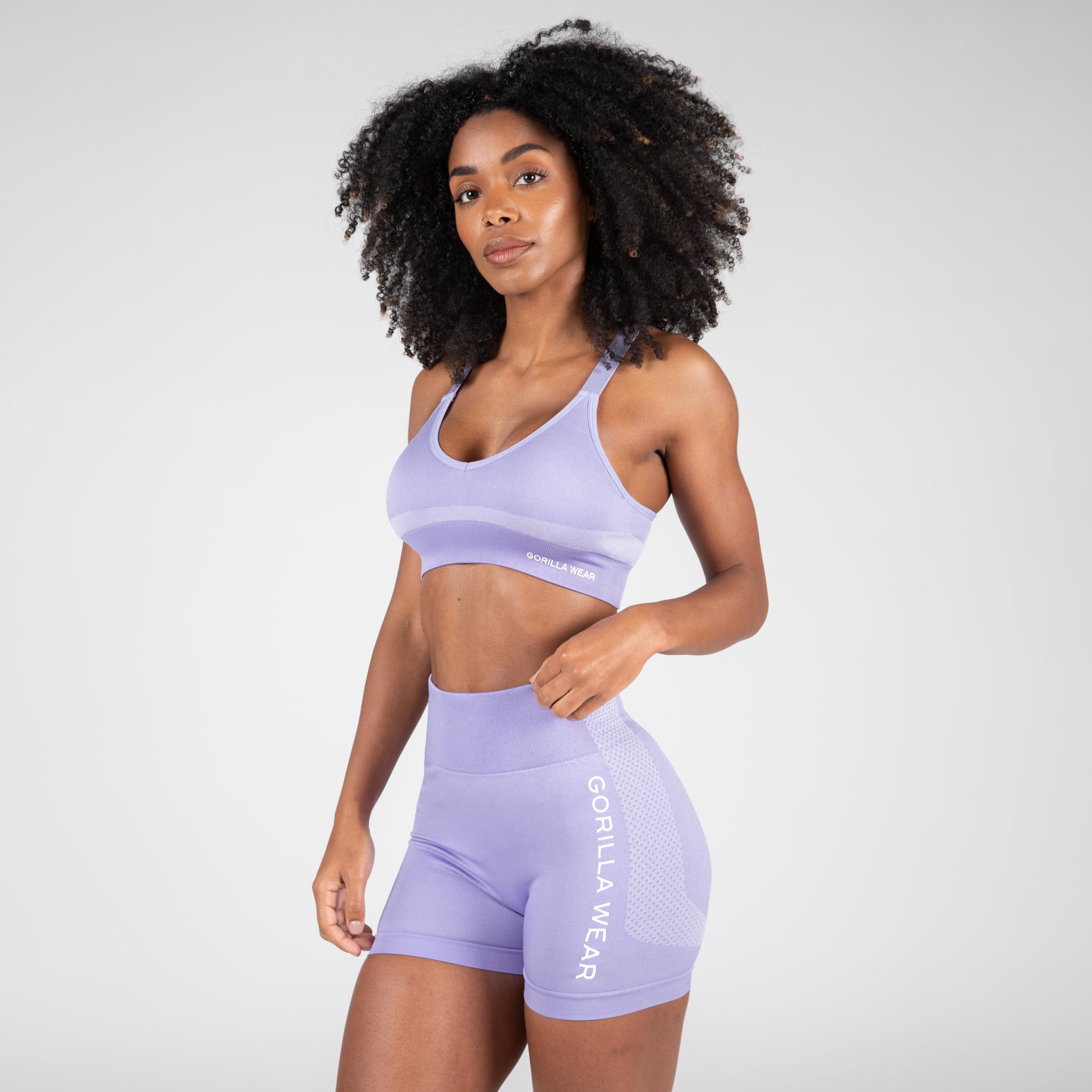 Gorilla Wear Selah Seamless Sports Bra, lilac