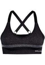 Gorilla Wear Selah Seamless Sports Bra, black