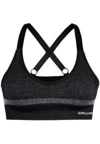 Gorilla Wear Selah Seamless Sports Bra, black