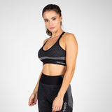 Gorilla Wear Selah Seamless Sports Bra, black