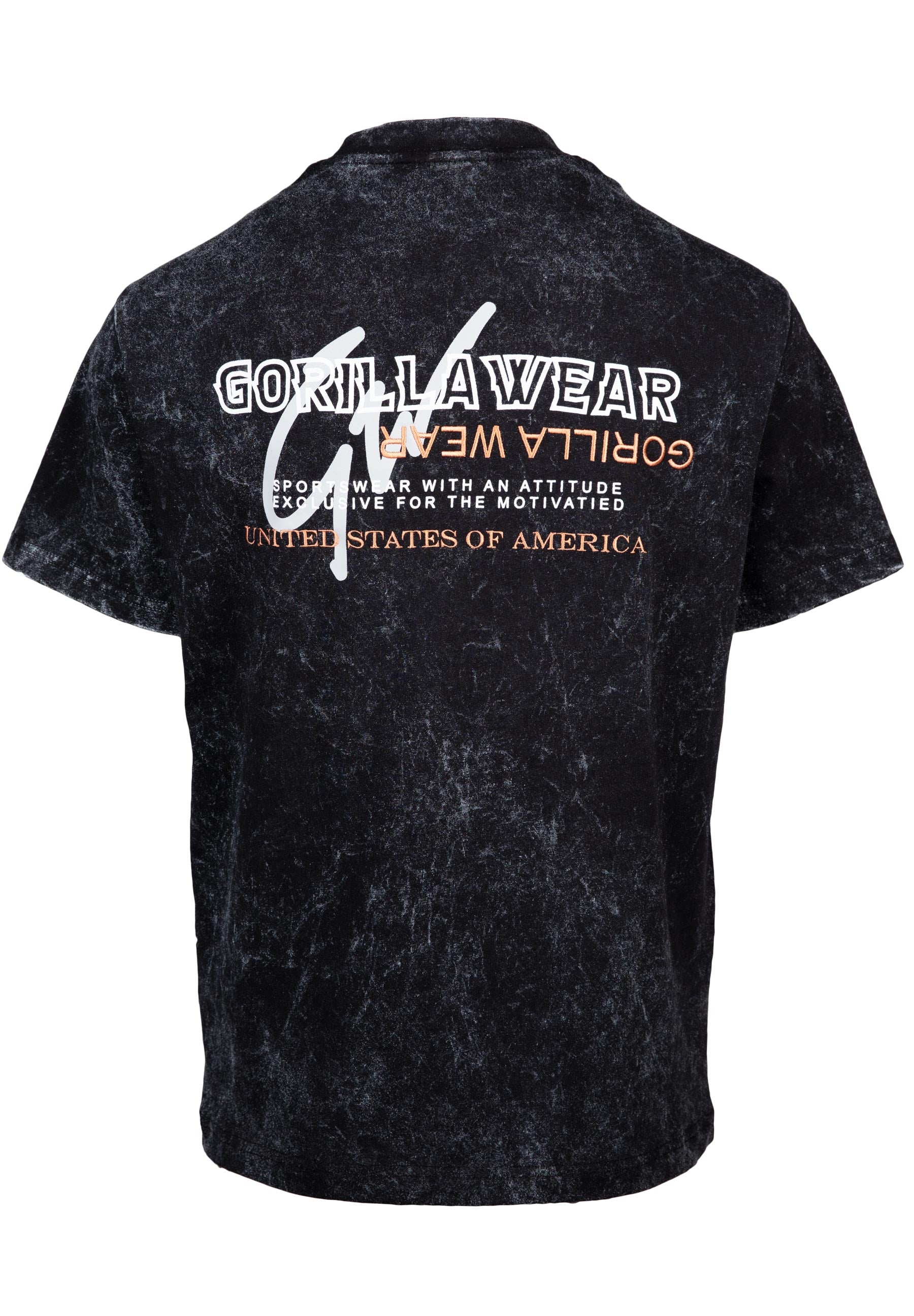 Gorilla Wear Medina Oversized T-Shirt, washed black