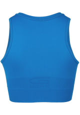Gorilla Wear Olivia Seamless Crop Top, blue