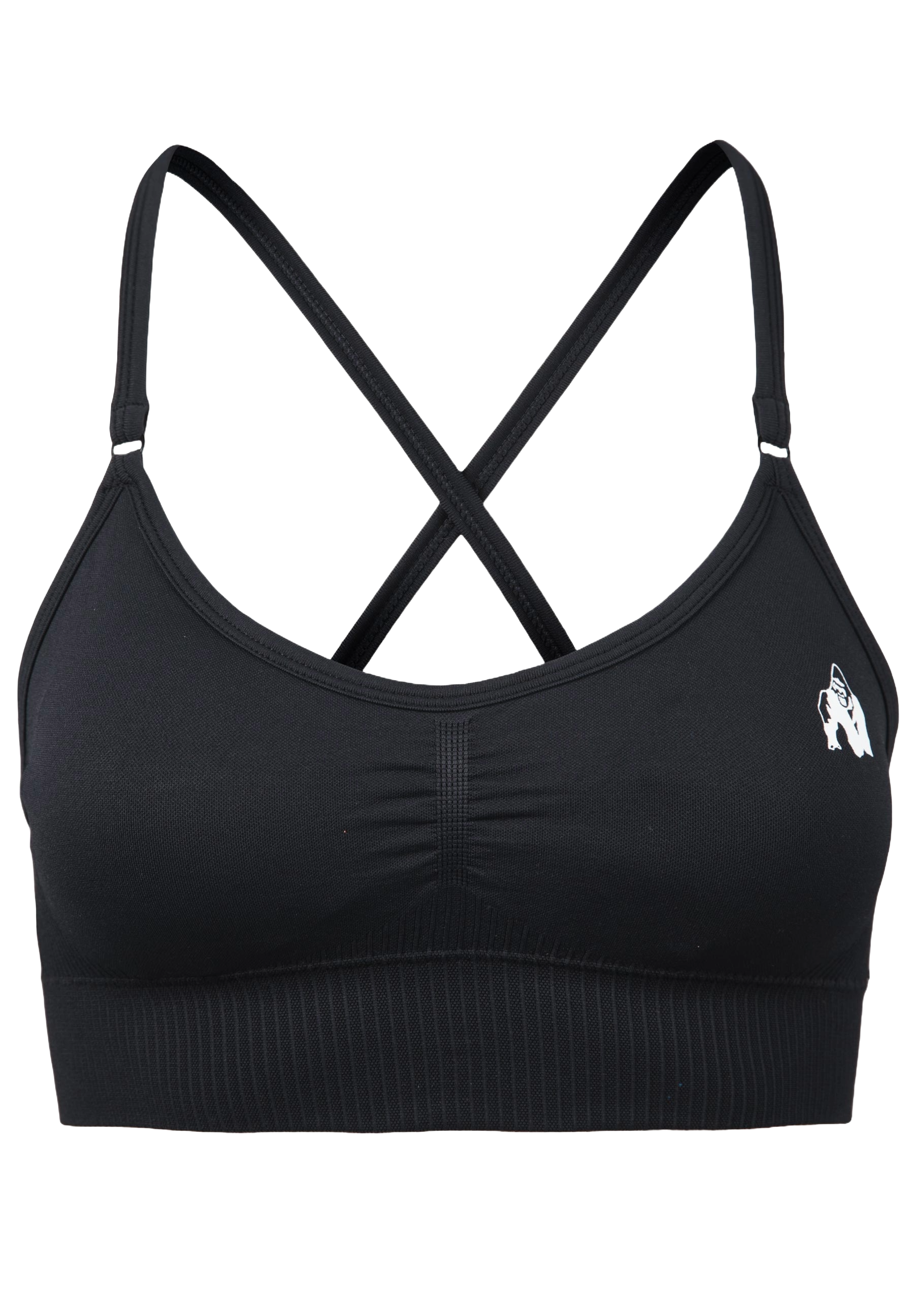 Gorilla Wear Olivia Seamless Sports Bra, black