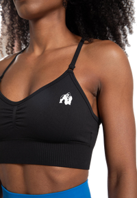 Gorilla Wear Olivia Seamless Sports Bra, black