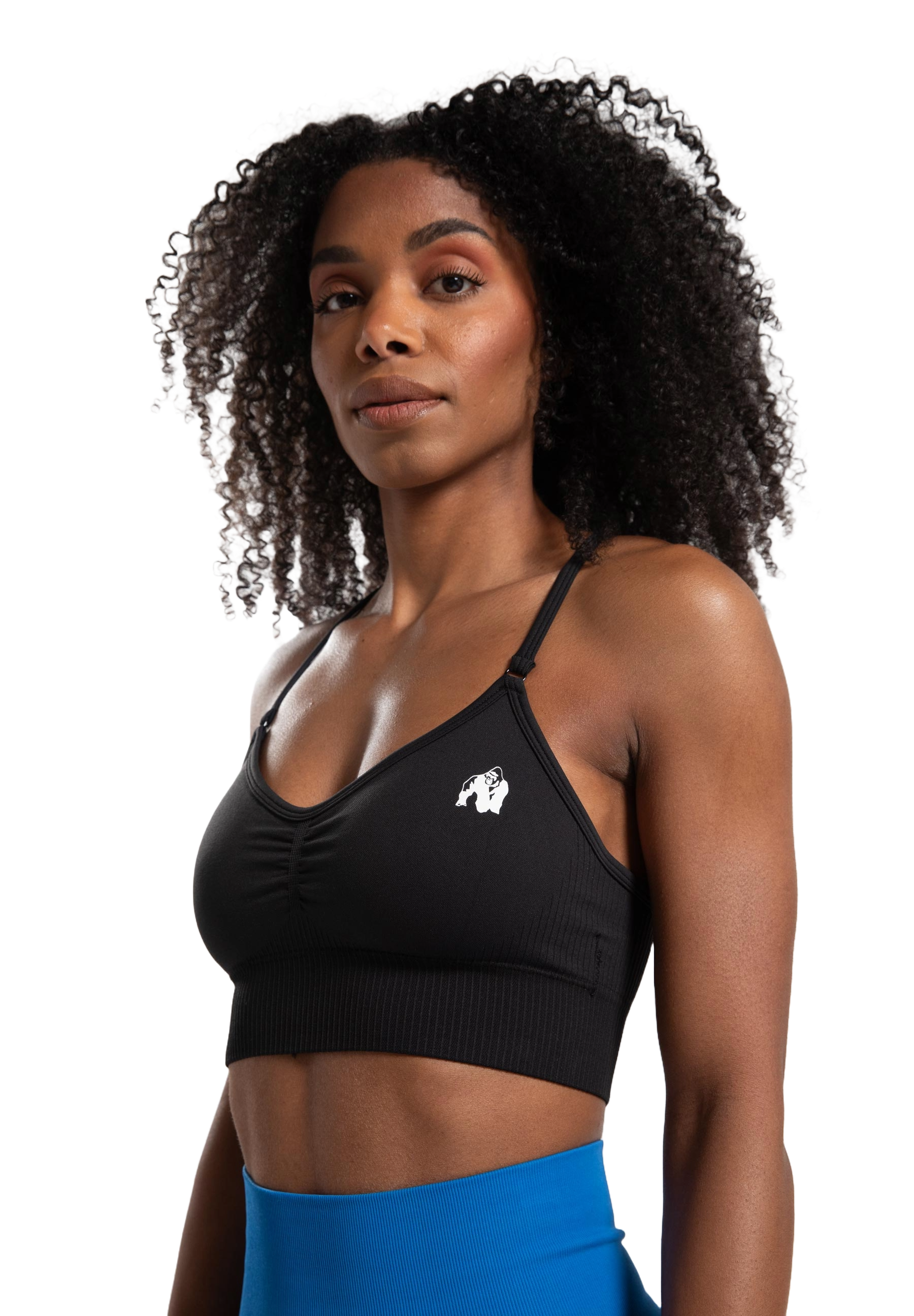 Gorilla Wear Olivia Seamless Sports Bra, black