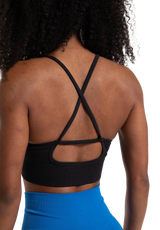 Gorilla Wear Olivia Seamless Sports Bra, black