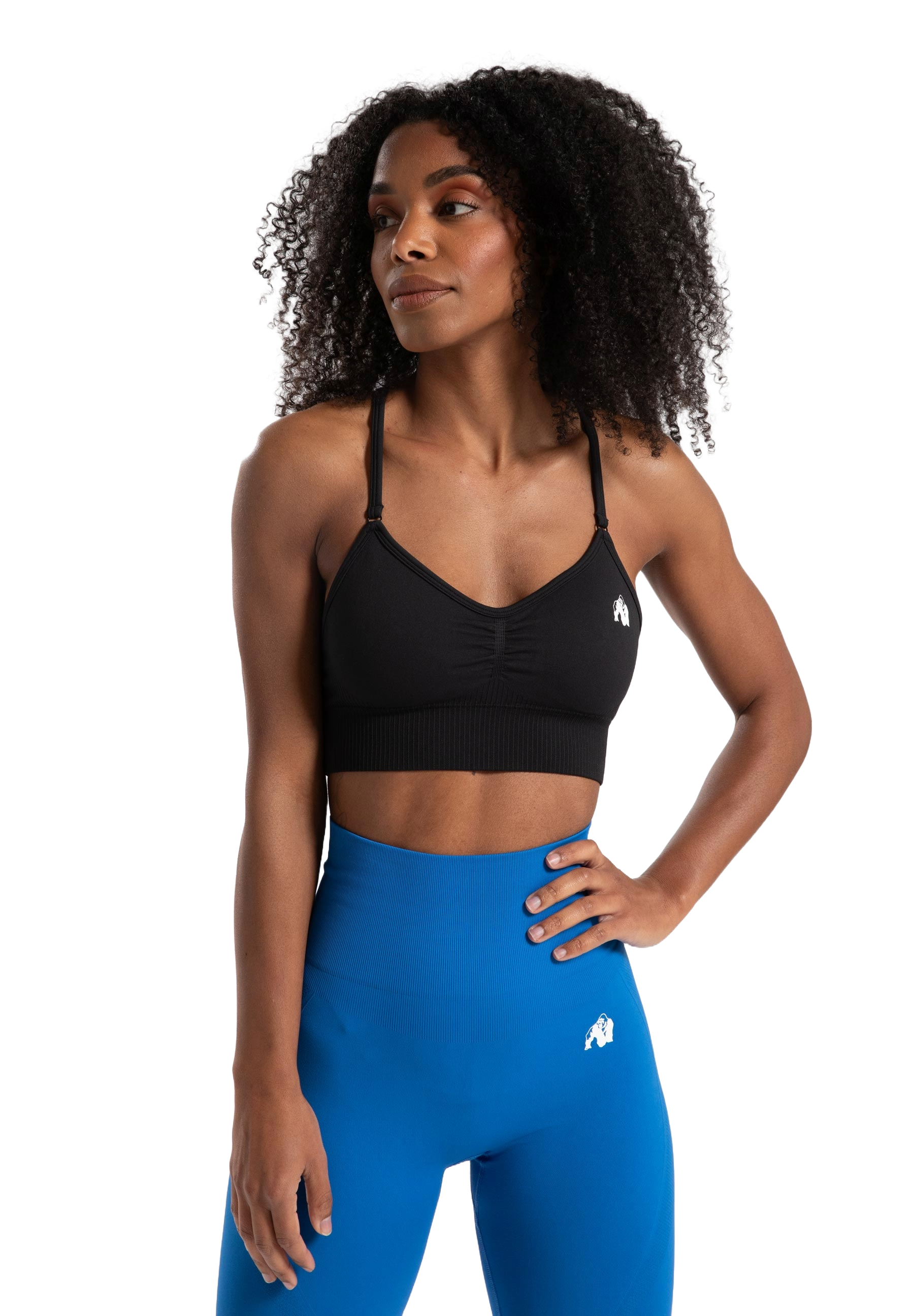 Gorilla Wear Olivia Seamless Sports Bra, black