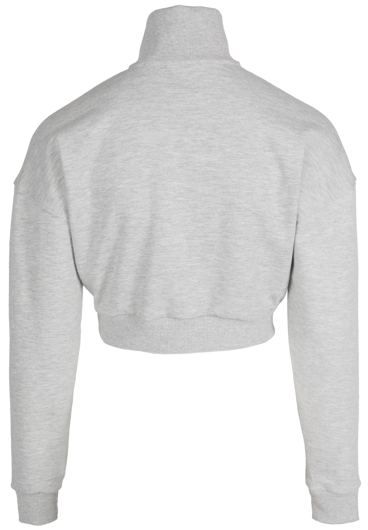 Gorilla Wear Ocala Cropped Half-Zip Sweatshirt, grey