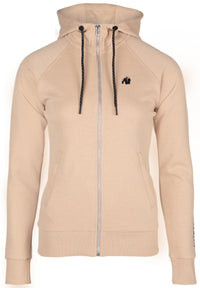 Gorilla Wear Marion Zipped Hoodie, beige