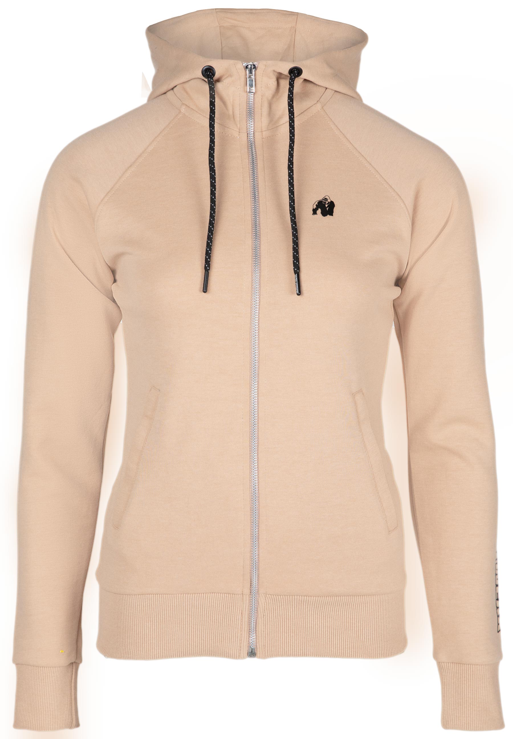 Gorilla Wear Marion Zipped Hoodie, beige