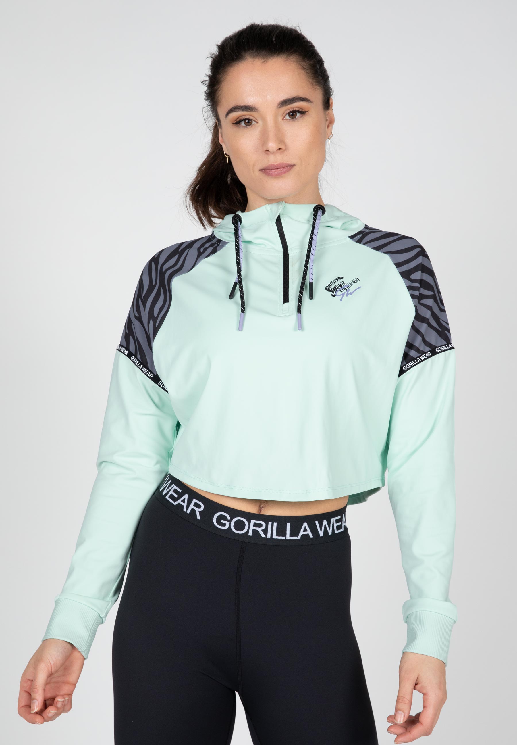Gorilla Wear Zion Cropped Hoodie, green