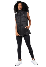 Gorilla Wear Lucia Puffer Vest, black