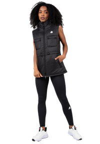 Gorilla Wear Lucia Puffer Vest, black