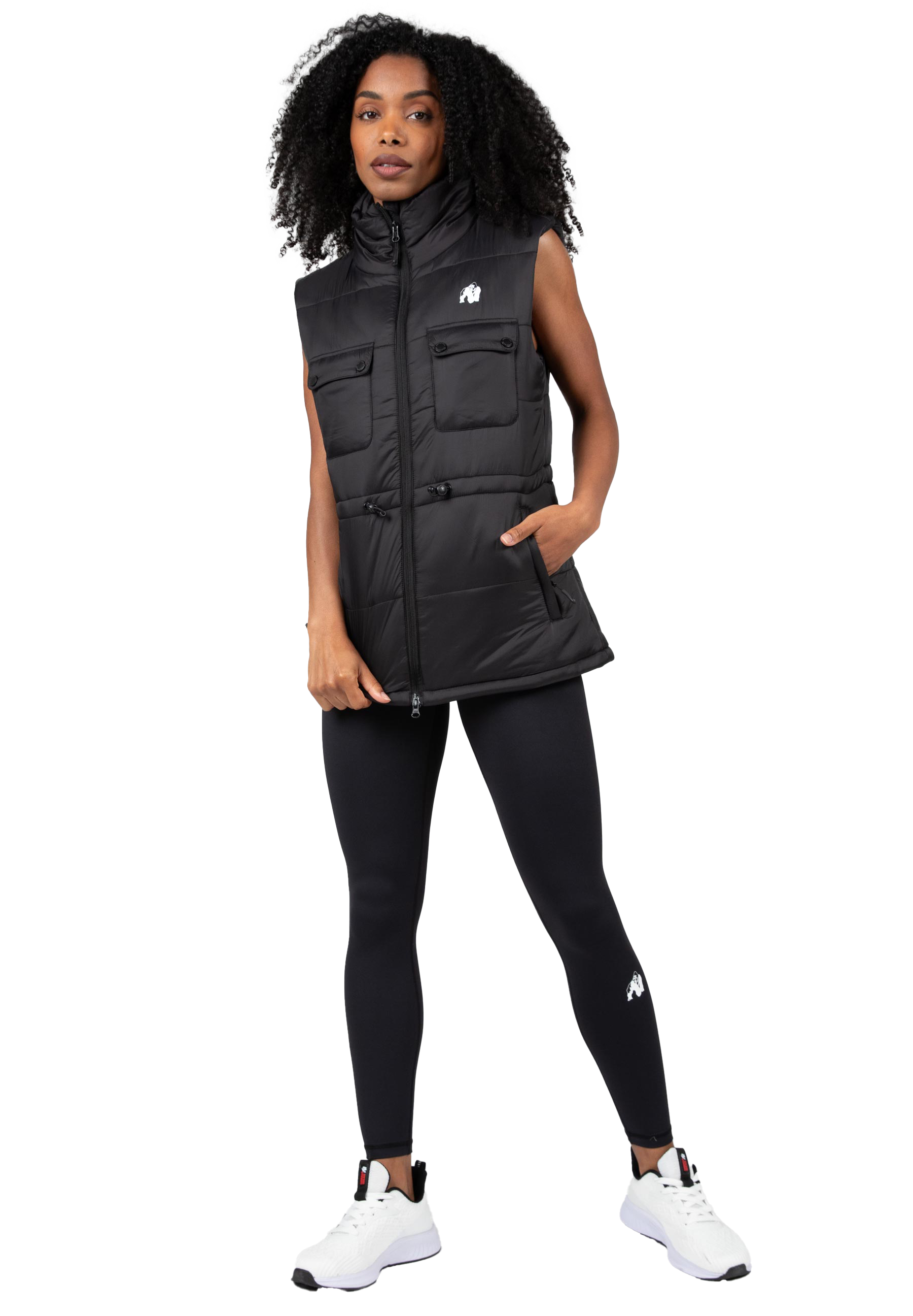 Gorilla Wear Lucia Puffer Vest, black