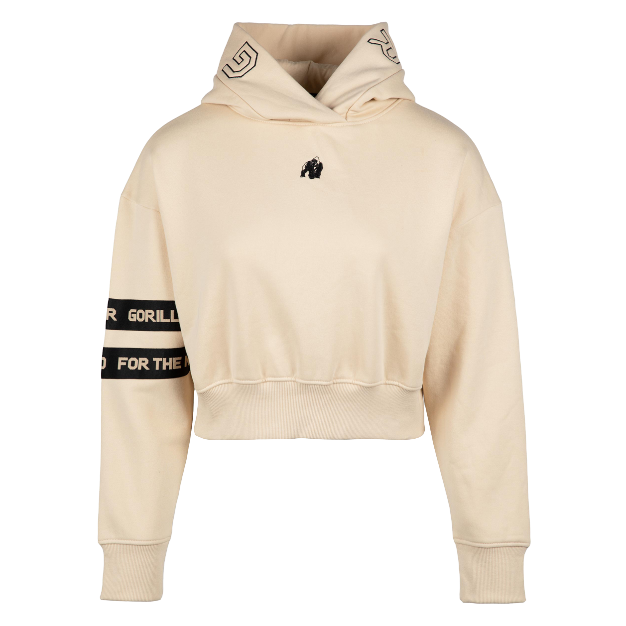 Gorilla Wear Tracey Cropped Hoodie, beige