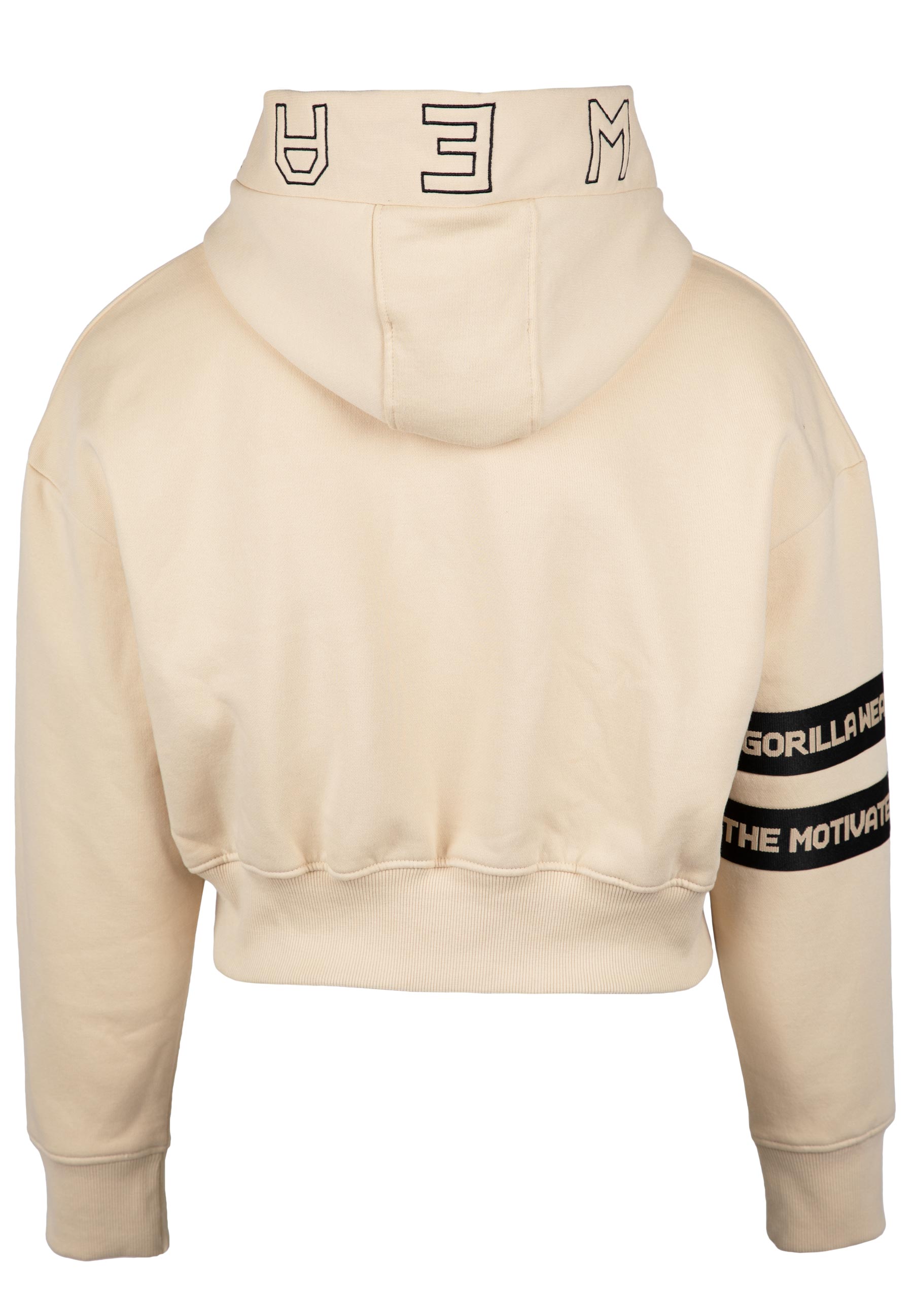 Gorilla Wear Tracey Cropped Hoodie, beige