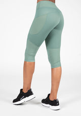 Gorilla Wear Monroe Cropped Leggings, army green