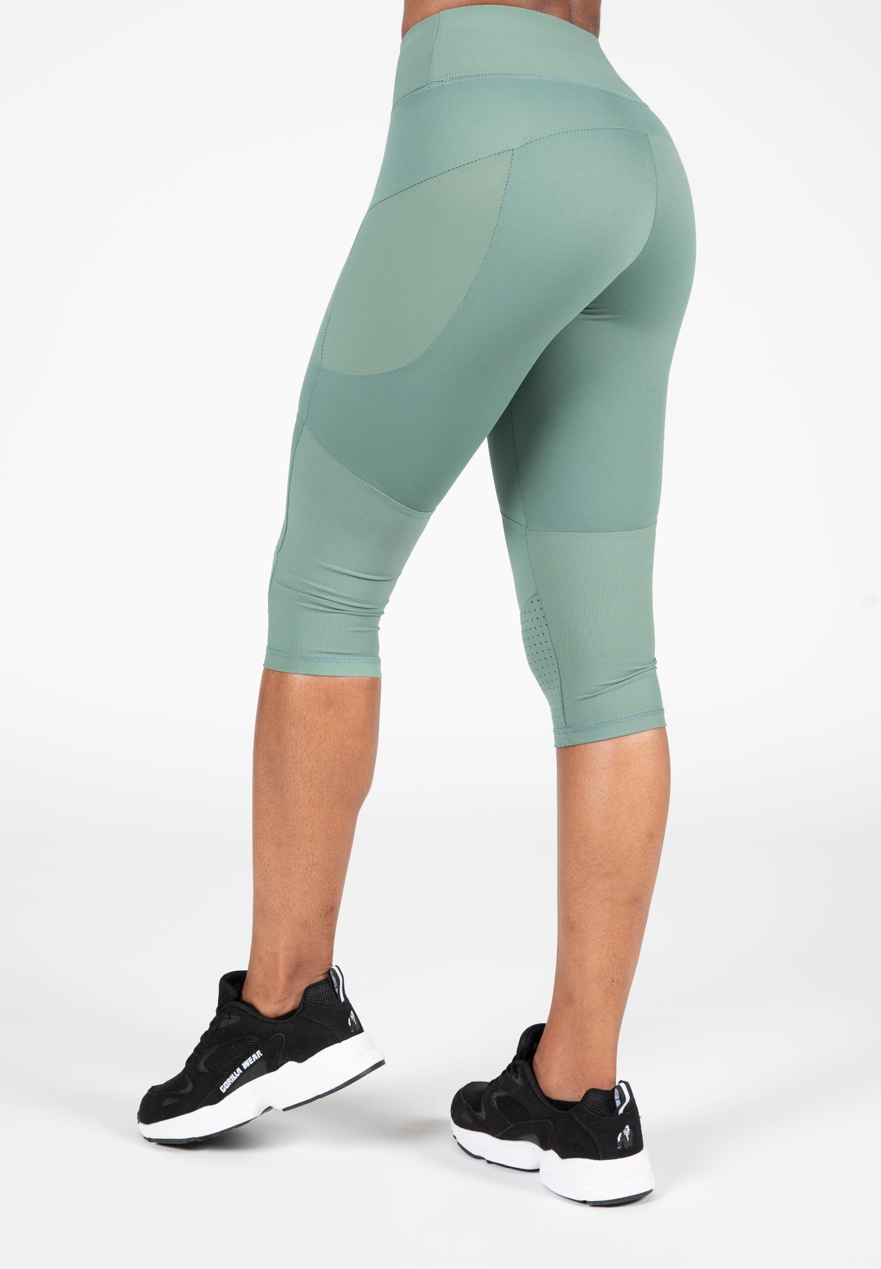 Gorilla Wear Monroe Cropped Leggings, army green