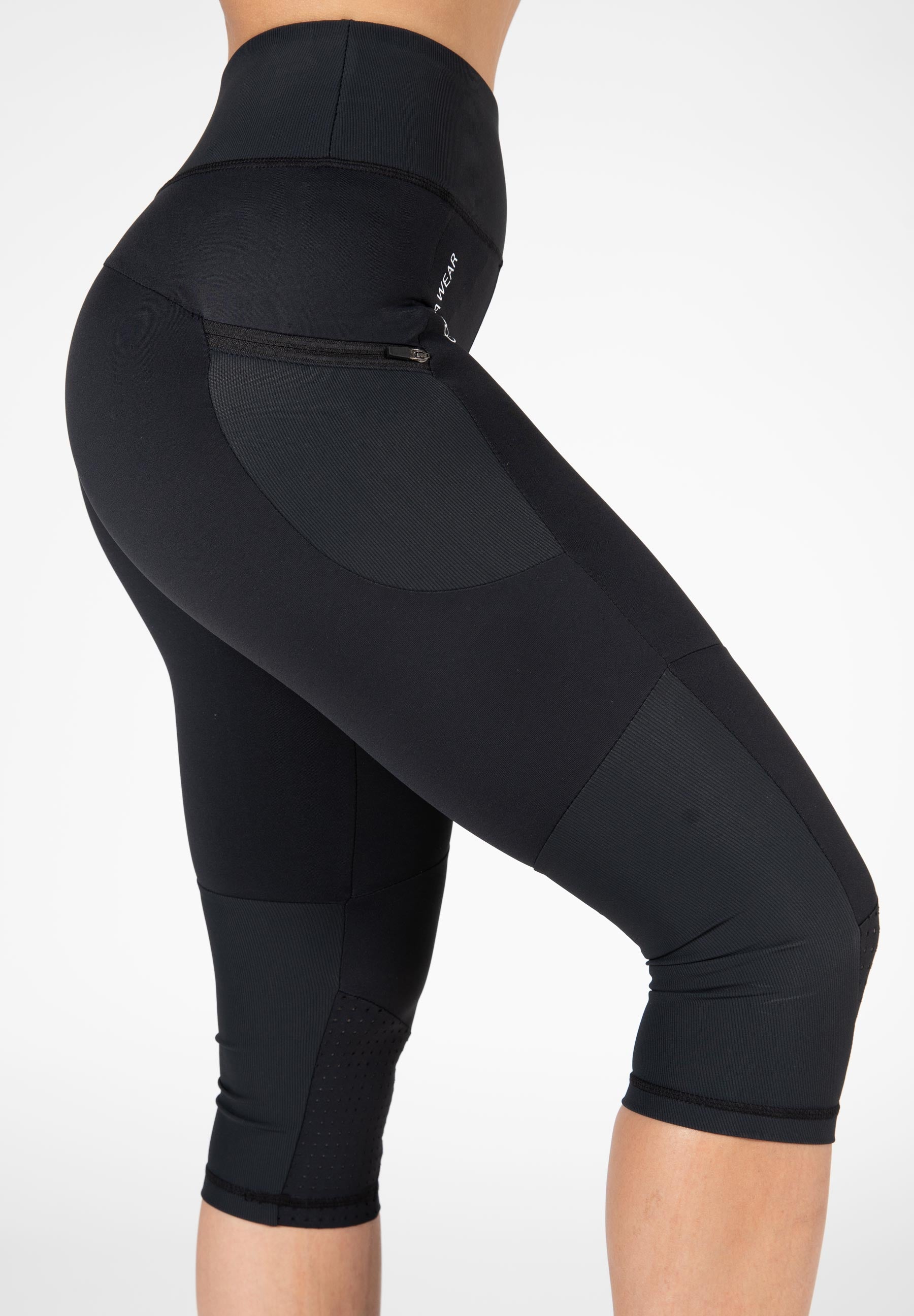Gorilla Wear Monroe Cropped Leggings, black