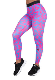 Gorilla Wear Colby Leggings, blue/pink