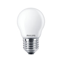 Philips 2-pack LED E27 P45 Klot 25W Frost 250lm