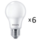 Philips 6-pack LED E27 Normal Frost 60W 806lm