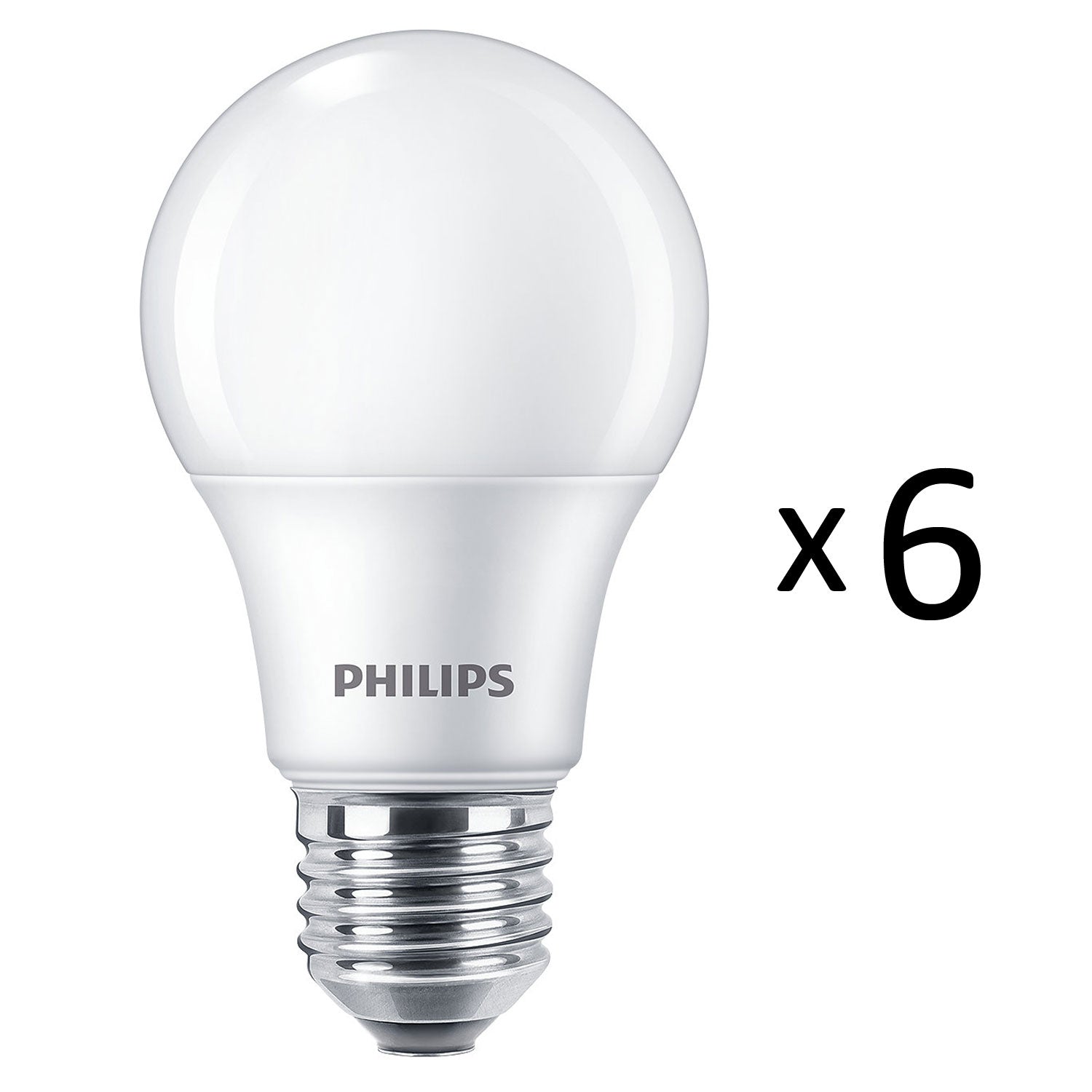 Philips 6-pack LED E27 Normal Frost 60W 806lm