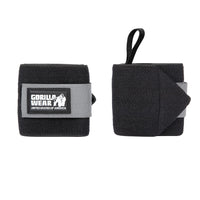 Gorilla Wear Wrist Wraps Basic, black/grey