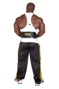 Gorilla Wear 6 Inch Padded Leather Belt, black/gold