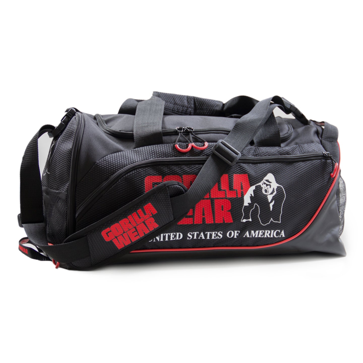 Gorilla Wear Jerome Gym Bag, black/red