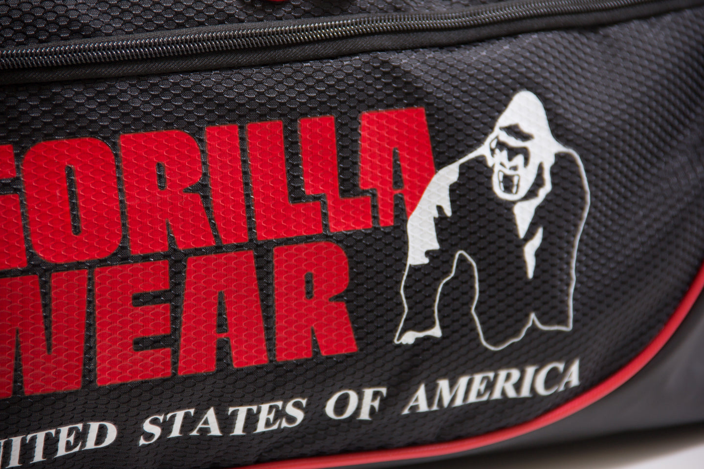 Gorilla Wear Jerome Gym Bag, black/red
