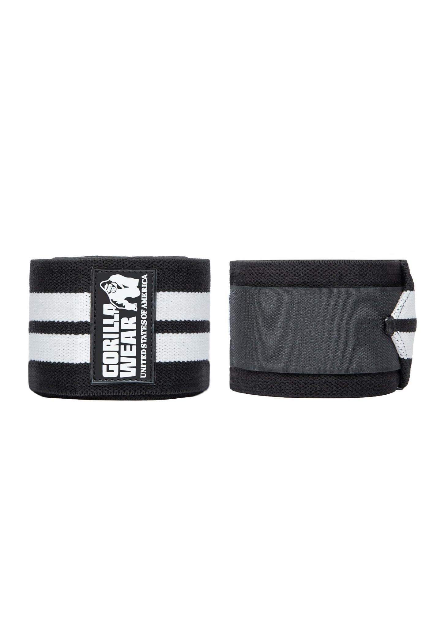 Gorilla Wear GW Knee Wraps 2 m, black/white