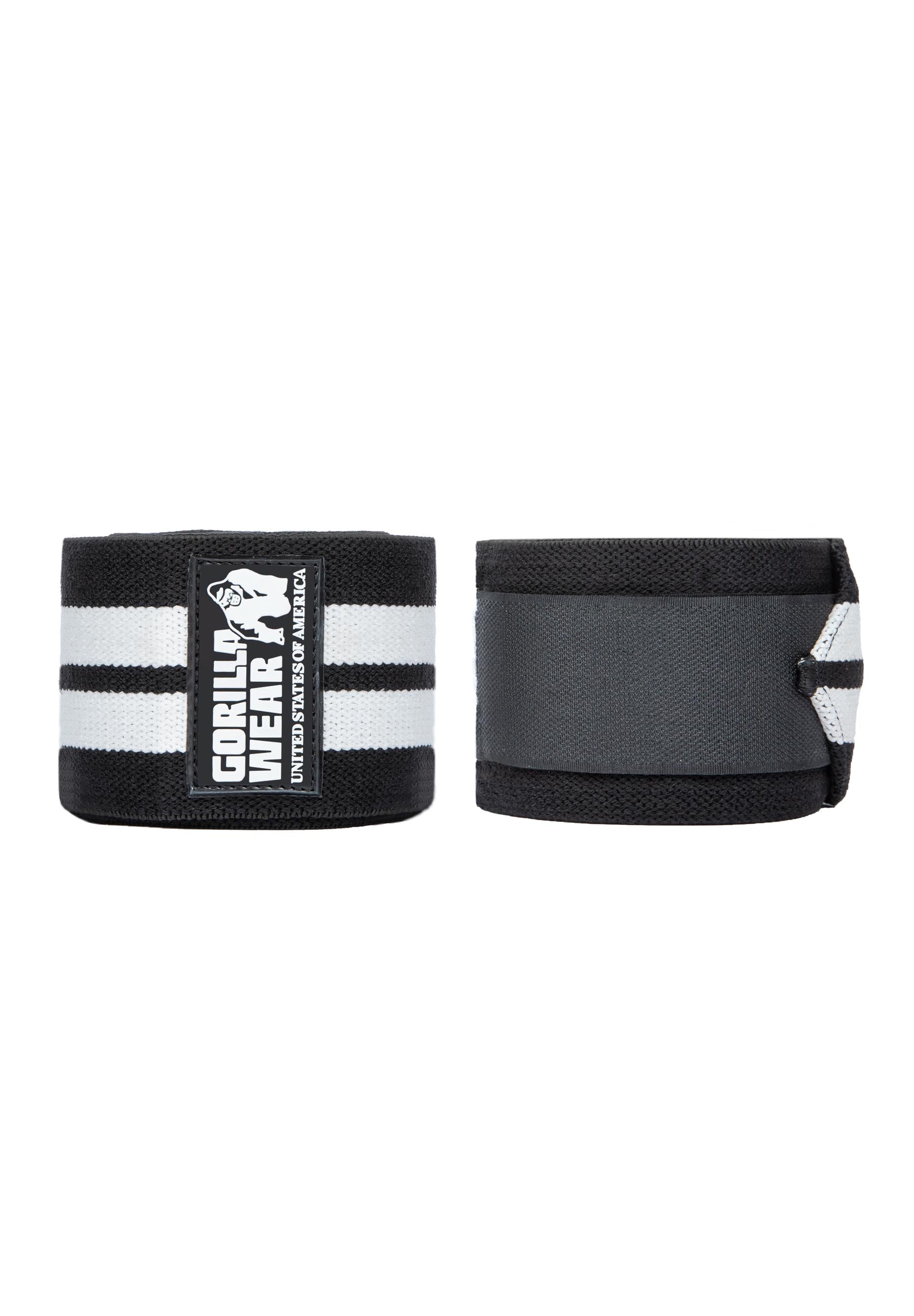 Gorilla Wear GW Knee Wraps 2 m, black/white