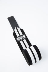 Gorilla Wear GW Knee Wraps 2 m, black/white
