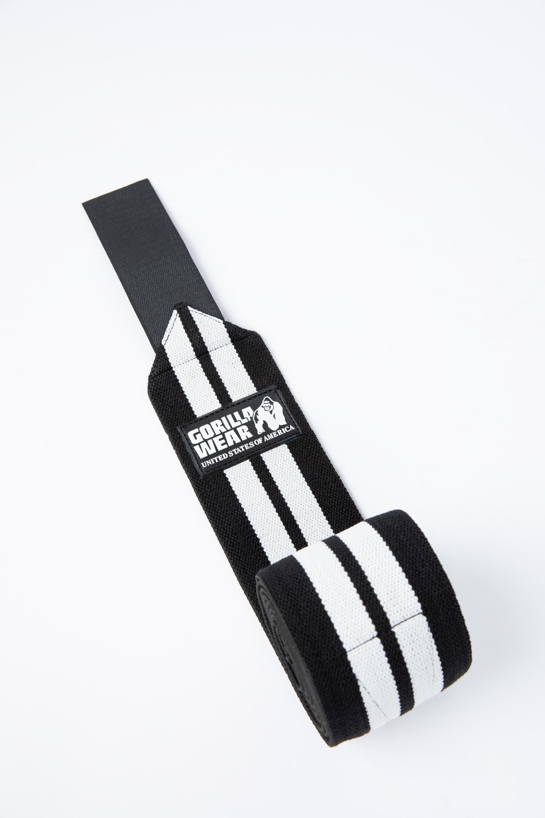 Gorilla Wear GW Knee Wraps 2 m, black/white
