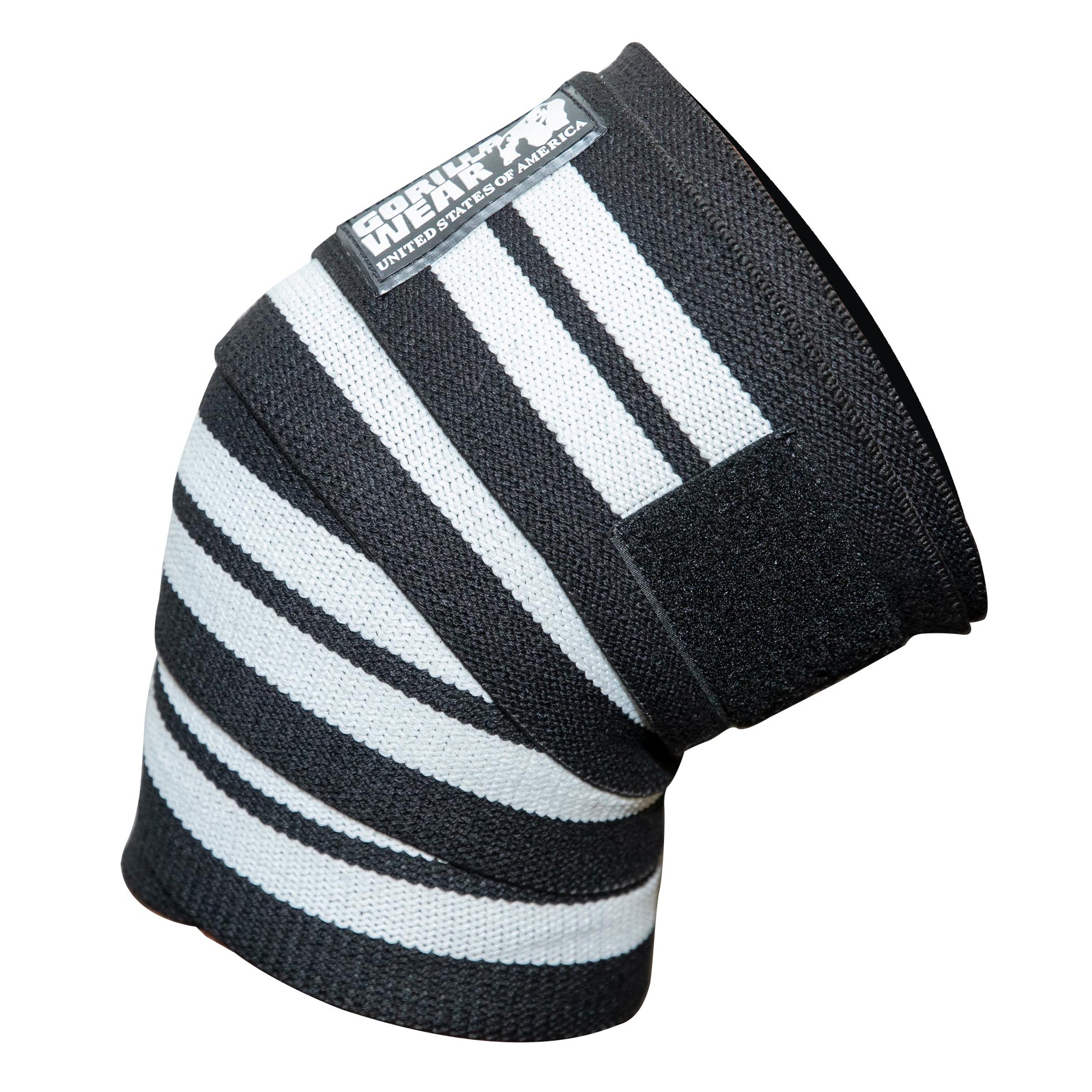Gorilla Wear GW Knee Wraps 2 m, black/white