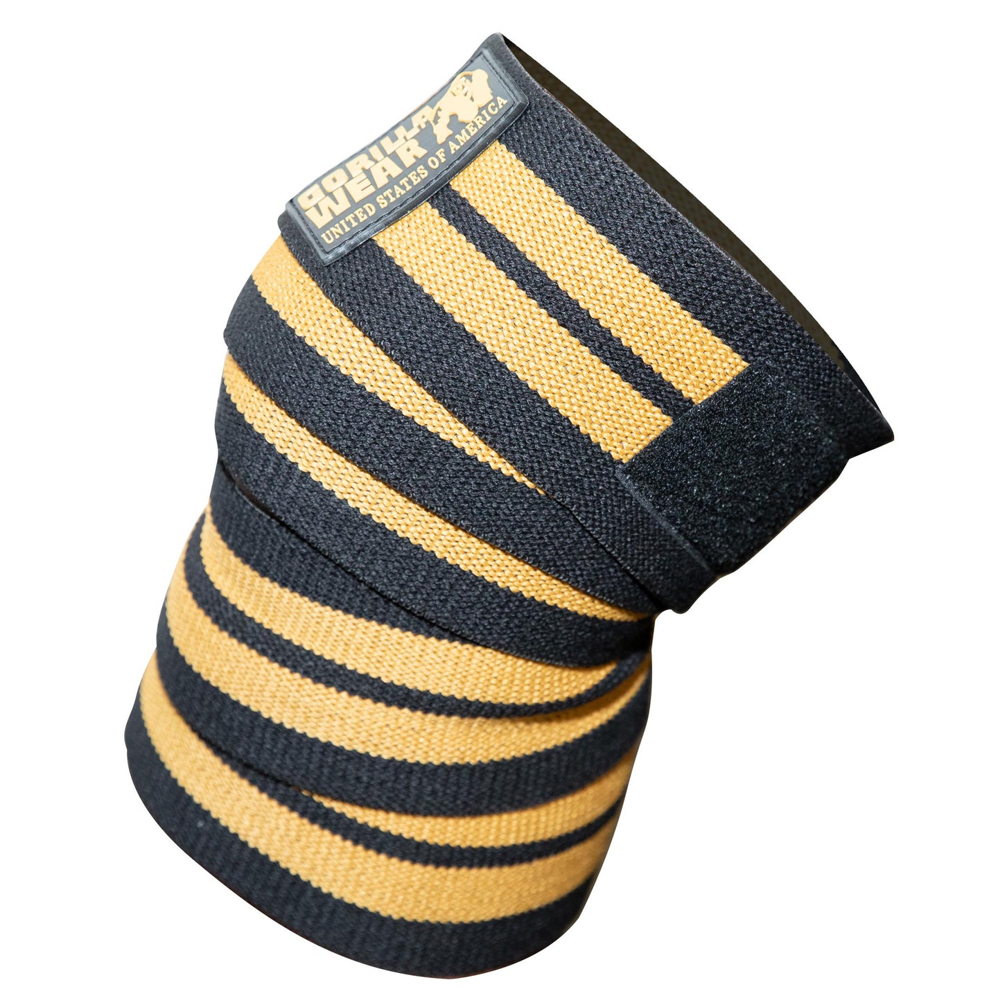 Gorilla Wear GW Knee Wraps 2,5 m, black/gold