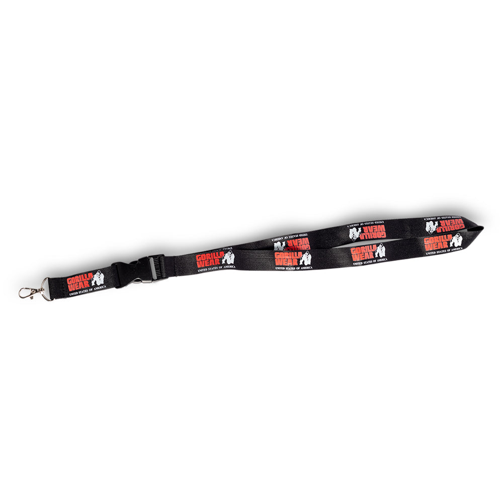 Gorilla Wear Eloy Lanyard, black/red