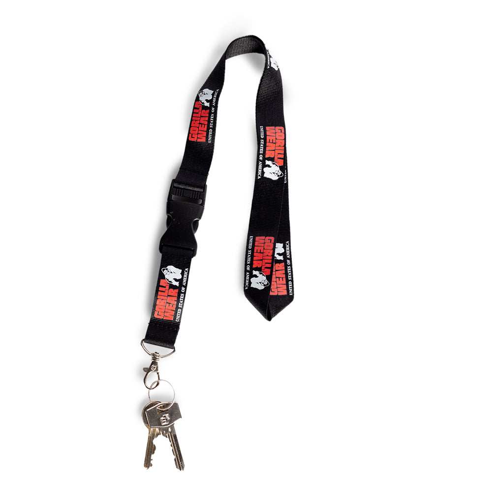 Gorilla Wear Eloy Lanyard, black/red
