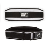 Gorilla Wear 4 Inch Women's Lifting Belt, black/white
