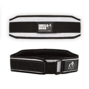 Gorilla Wear 4 Inch Women's Lifting Belt, black/white