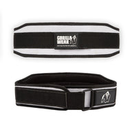 Gorilla Wear 4 Inch Women's Lifting Belt, black/white