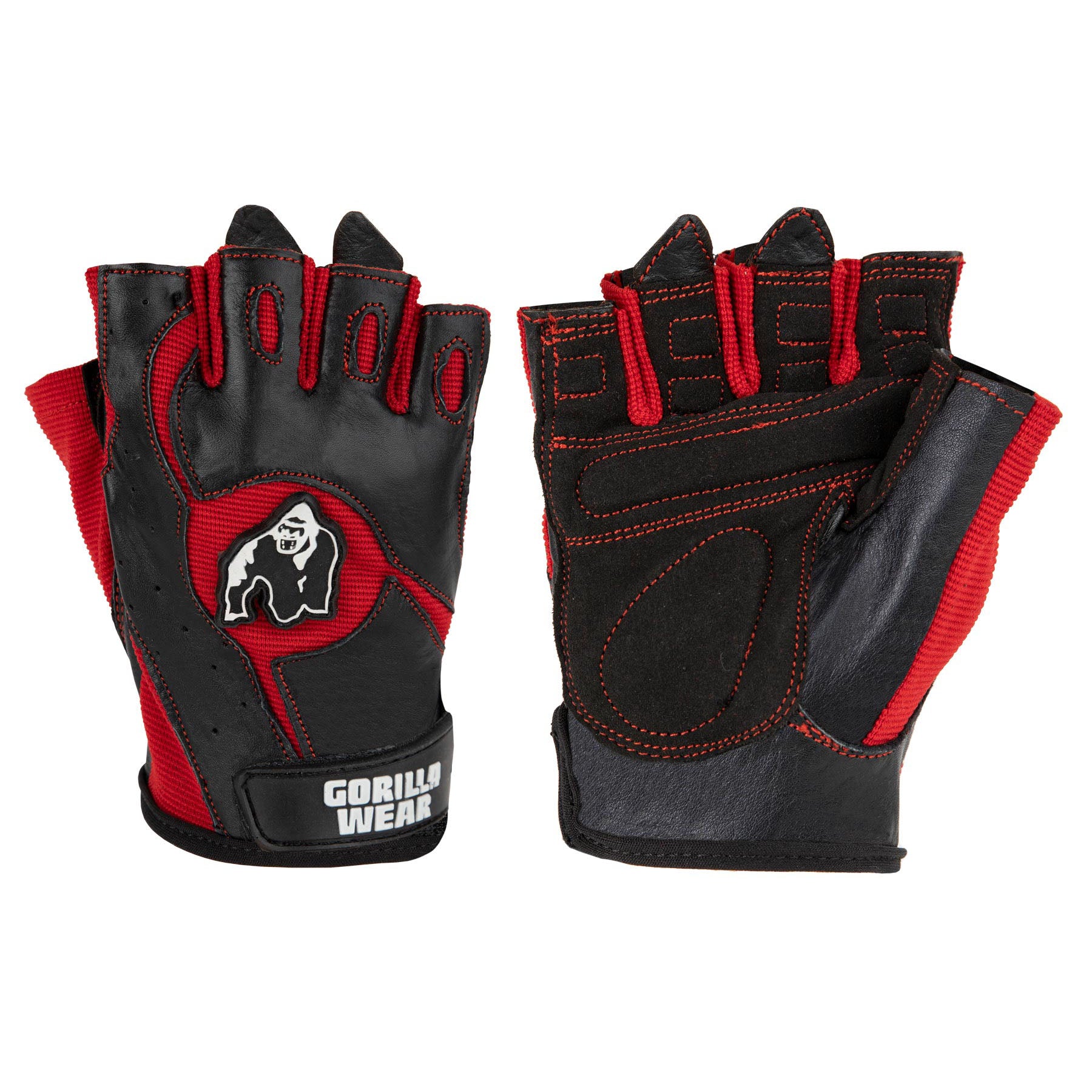 Gorilla Wear Mitchell Training Gloves, black/red