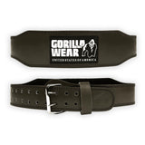 Gorilla Wear 4 Inch Padded Leather Belt, army green