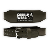 Gorilla Wear 4 Inch Padded Leather Belt, army green