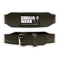 Gorilla Wear 4 Inch Padded Leather Belt, army green
